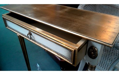 CONSOLA CRUDO OR ESTILO LUIS XIV 1 CAJÓN