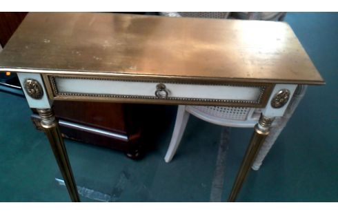 CONSOLA CRUDO OR ESTILO LUIS XIV 1 CAJÓN