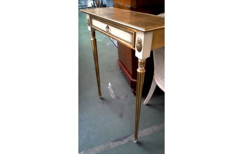 CONSOLA CRUDO OR ESTILO LUIS XIV 1 CAJÓN