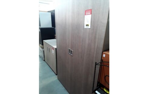 ARMOIRE DE BUREAU PORTE MELAMINE DECO CHENE + CLE .