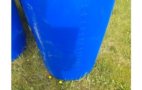 FUT PLASTIQUE BLEU 210L