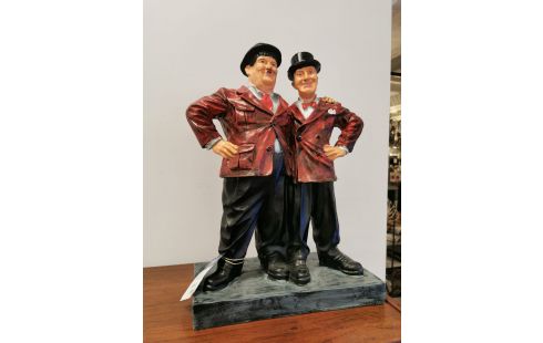 SCULPTURE LAUREL ET HARDY DEBOUT