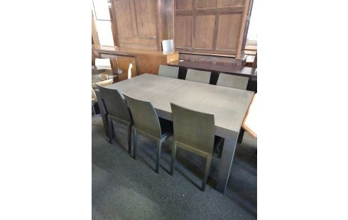 TABLE HABITAT 6 CHAISES