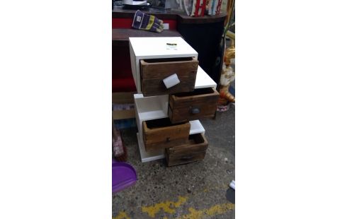 MEUBLE COLONNE MOANA 4 TIROIRS "MANGUIER"