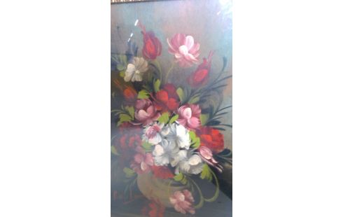 KADER BLOEMEN GESIGNEERD OP DOEK