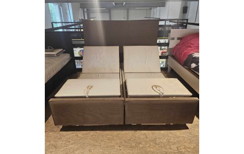 LIT BOXSPRING TRÉCA TISSUS DE LUXE