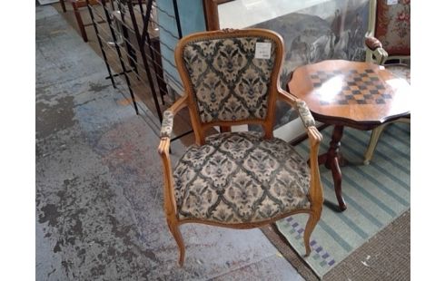 FAUTEUIL STYLE LOUIS XV TISSU