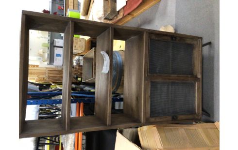 BIBLIOTHEQUE VINTAGE FLASH BACK 2 PORTES MH-18017