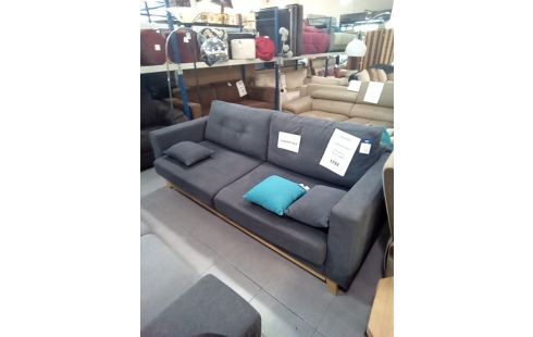 CANAPE CONVERTIBLE 3 PLACES BLEU GRIS