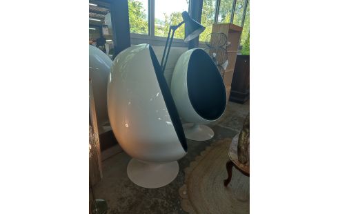 FAUTEUIL OEUFS BLANC XL (LBC)