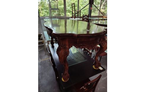 TABLE RECTANGULAIRE BOIS SCULPTER