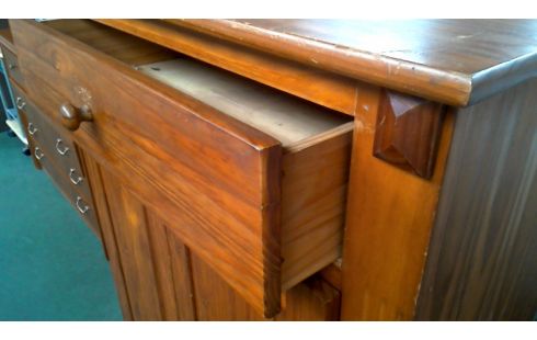 ARMARIO. MACIZO PINO 2 PUERTAS 1 CAJÓN