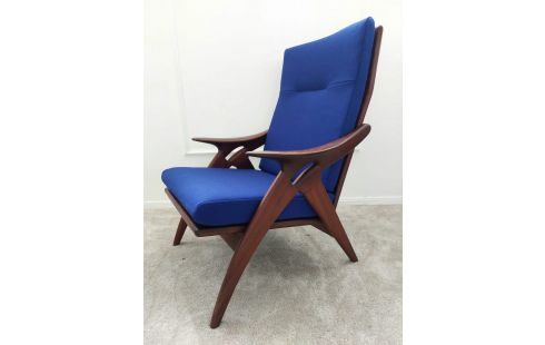 FAUTEUIL DE STER GELDERLAND TISSU BLEU