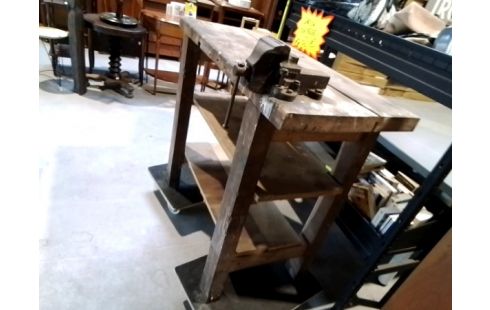 ETABLI CHÊNE ET SON ÉTAU