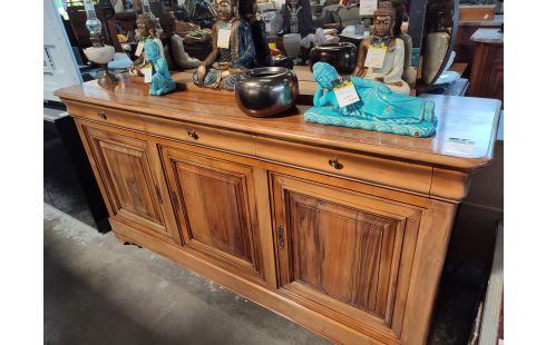 BUFFET BAS MERISIER 3 PORTES / 3 TIROIRS