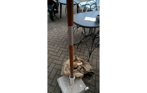 SONNENSCHIRM BEIGE STOFF, , HOLZ OHNE FUSS MET