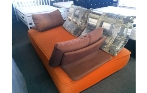 CANAPE ROCHE BOBOIS ORANGE 200X120 (TRACES DELAVAGE)