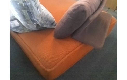 CANAPE ROCHE BOBOIS ORANGE 200X120 (TRACES DELAVAGE)