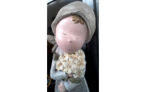 BEELD MEISJE AARDEWERK