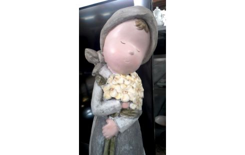 BEELD MEISJE AARDEWERK