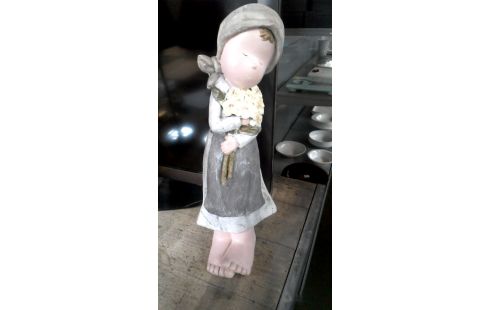 BEELD MEISJE AARDEWERK