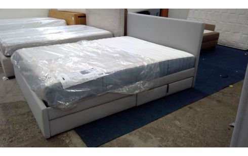LIT BOXSPRING 2 TIROIRS + MATELAS IKEA