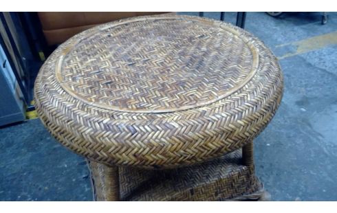 TABLE BASSE ROTIN