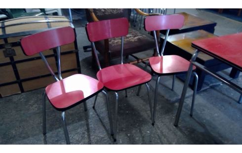 SILLA DE COCINA FÓRMICA ROJO