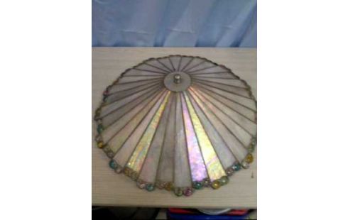 LAMPE TIFFANY WEIß BUNT