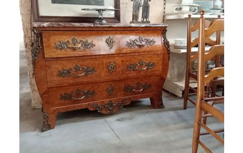 COMMODE TOMBEAU MARBRE