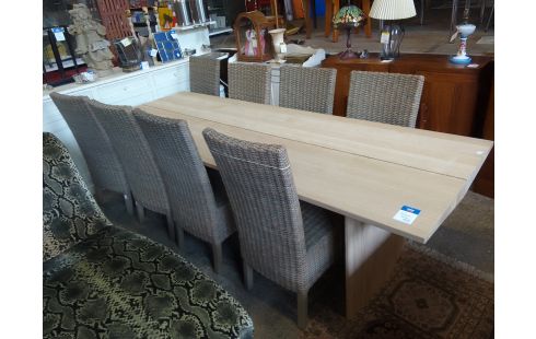 TABLE CHENE MASSIF RECTANGULAIRE BOLIO PRIX NEUF 5000 EUR