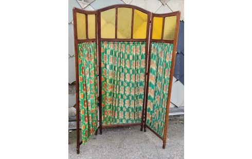 PARAVENT ANCIEN VITRE