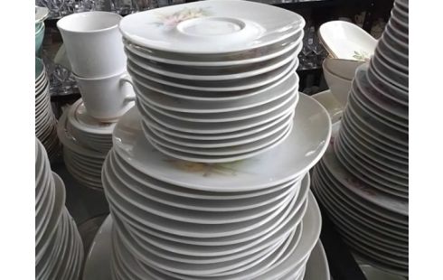 SERVICE DE VAISSELLE LIMOGES MOTIF FLEURS