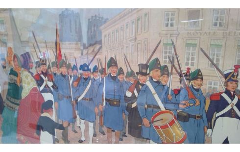 AFFICHE  ROYALE BELGE 1944 HENRI CASSIERS