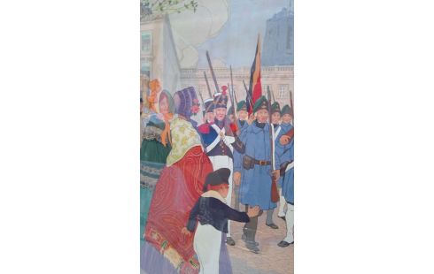 AFFICHE  ROYALE BELGE 1944 HENRI CASSIERS