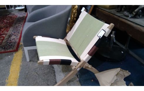 FAUTEUIL ELISABETH VERT/CREME