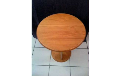 BEISTELLTISCH HOLZ RUND 3 BEINE