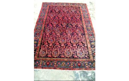 TEPPICH ROT/BLAU GEMUSTERT