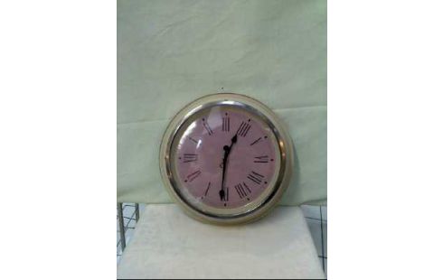 WANDUHR METALL RUND ROSE/CREMEFARBEN