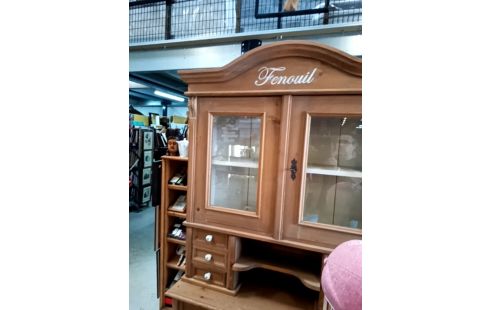 BUFFET DE CUISINE PIN MASSIF CIRÉ CLÉ