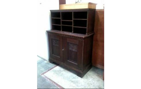 BUFFETSCHRANK HOLZ DUNKEL 2-TÜREN 8-E.