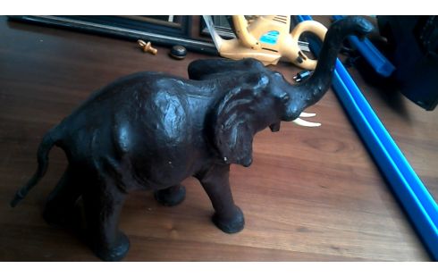 ESTATUA, , ELEFANTE PAPEL MACHÉ PARDO