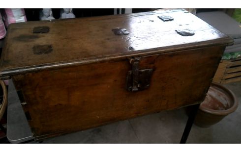 CAJA 1 ANTIGUO MODELO PEQUEÑO ROBLE HIERRO FORJA