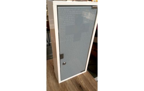 KISTE 1, , HAUSAPOTHEKE WEISS METALL EIS