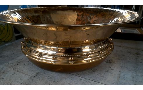 SCHALE 3 SPANISCH, , HOLZ KUPFER