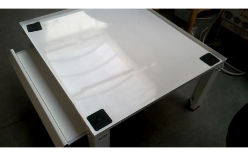 SERVIERTISCH METALL WEISS, , WÄSCHETROCKNER, , WASCHMASCHINE