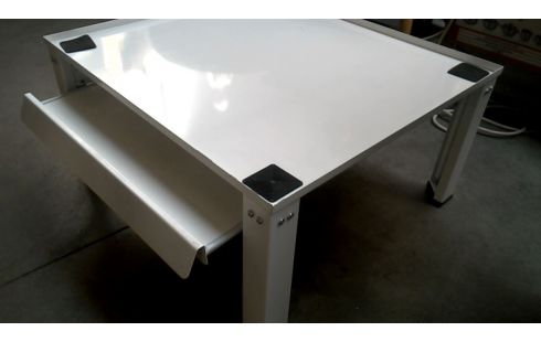 SERVIERTISCH METALL WEISS, , WÄSCHETROCKNER, , WASCHMASCHINE