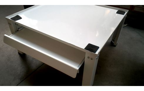 SERVIERTISCH METALL WEISS, , WÄSCHETROCKNER, , WASCHMASCHINE