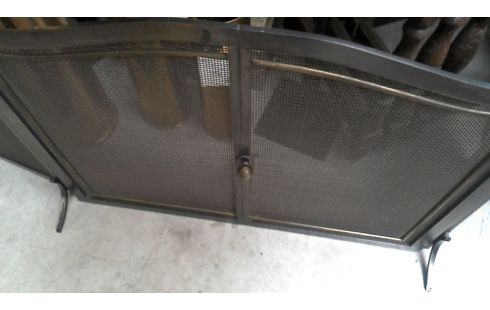 OFFENER KAMIN, , KAMINGITTER EISEN KUPFER