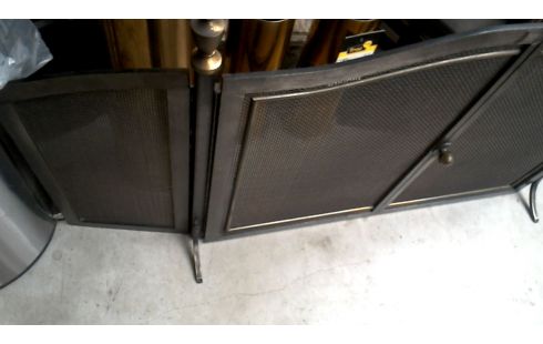 OFFENER KAMIN, , KAMINGITTER EISEN KUPFER